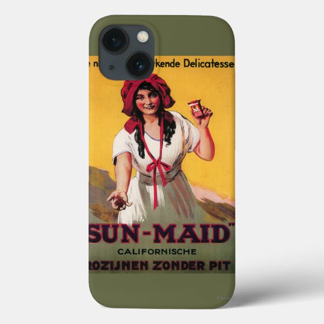 Coques Case-Mate iPhone Affiche de raisin sec de la Californie de (Verso)