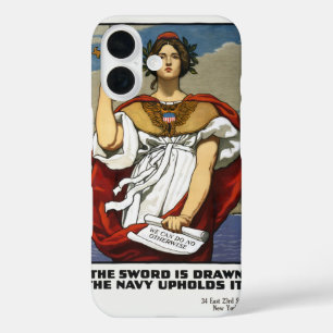 Coque Pour iPhone 16 Affiche de recrutement vintage de la marine de la