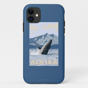 Coque Case-Mate Pour iPhone Affiche de Vintage voyage de baleine