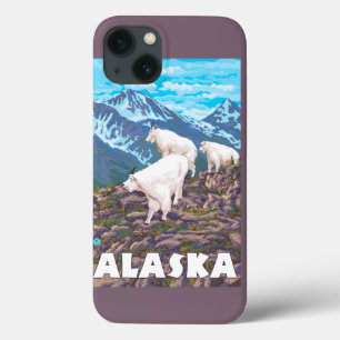 iPhone 13 Coque Affiche de Vintage voyage de chèvres