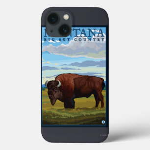 iPhone 13 Coque Affiche de Vintage voyage de MontanaBison