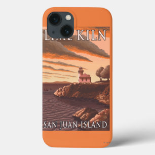 iPhone 13 Coque Affiche de Vintage voyage de phare de four à chaux