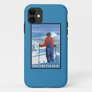 Coques Pour iPhone Affiche de voyage d'AdmiringMontanaVintage de