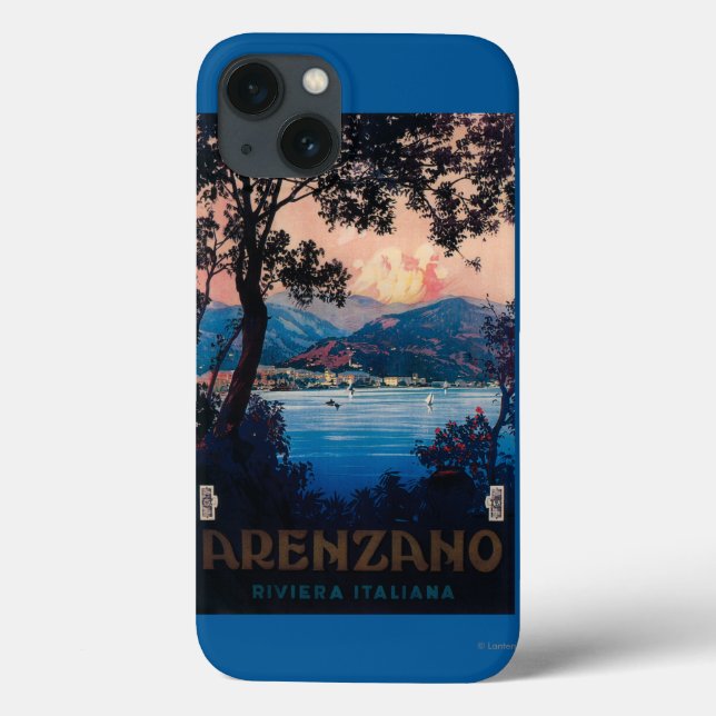 Coques Case-Mate iPhone Affiche de voyage Riviera italienne (Verso)