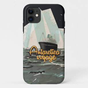 Coque Case-Mate Pour iPhone Affiche de voyage vintage Antarctique