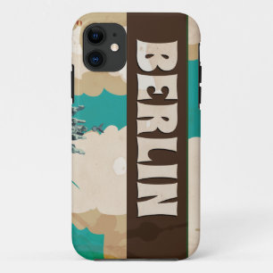 Coque Case-Mate iPhone Affiche de voyage vintage Berlin