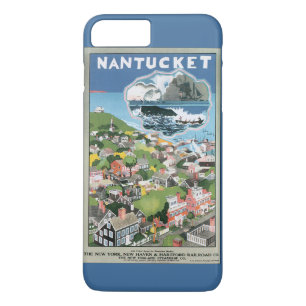 Coque Case-Mate iPhone Affiche de voyage vintage, carte de l'île de Nantu