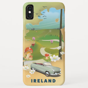 Case-Mate iPhone Case Affiche de voyage vintage carte de l'Irlande