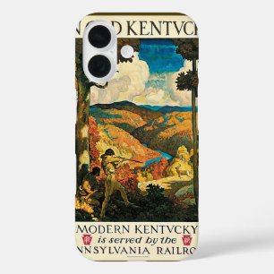 Coque Pour iPhone 16 Affiche de voyage vintage NC Wyeth, Dans le vieux 