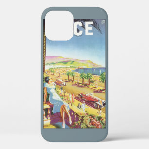 Etui iPhone Case-Mate Affiche de voyage vintage, Nice, France Côte d'Azu