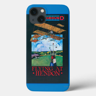 iPhone 13 Case Affiche finie Grahame-Blanche et plate d'aérodrome