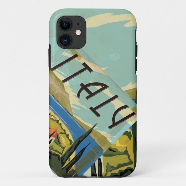 Coques Case-Mate iPhone Affiche italienne vintage (Dos)