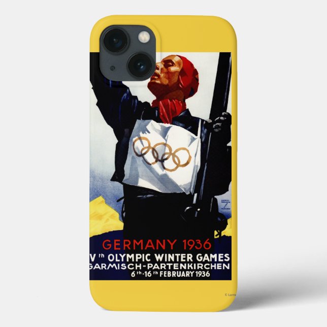 Coques Case-Mate iPhone Affiche olympique de publicité de 1936 jeux (Verso)