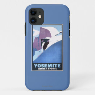 Coque Case-Mate Pour iPhone Affiche promotionnelle de ski de sports d'hiver