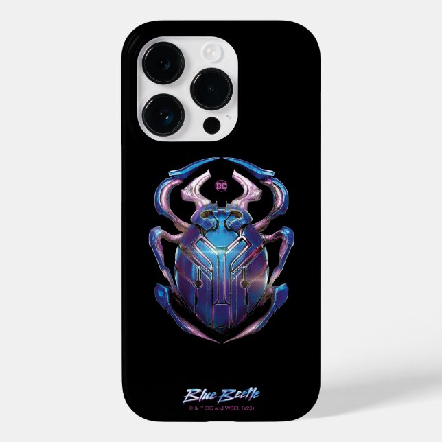 Coques Case-Mate iPhone Affiche théâtrale Blue Beetle Scarab (Verso)