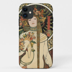 Coque iPhone 11 Affiche vintage Alfonse Mucha Trappistine Nouveau
