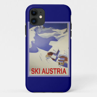 Etui iPhone Case-Mate Affiche vintage de ski, ski Autriche