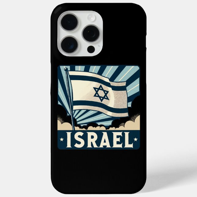 Coques Case-Mate iPhone Affiche Vintage voyage d'Israël (Verso)
