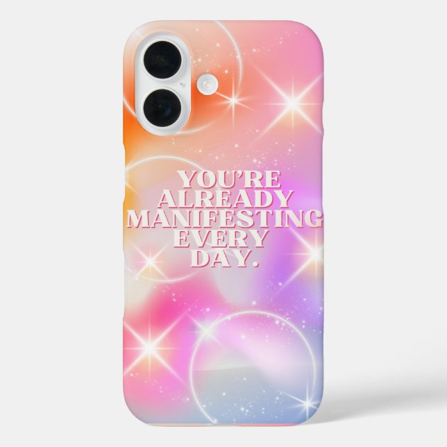 Coques Case-Mate iPhone Affirmation quotidienne, Loi de l'attraction, Moti (Verso)