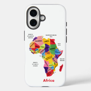 Coque Pour iPhone 16 Africa map