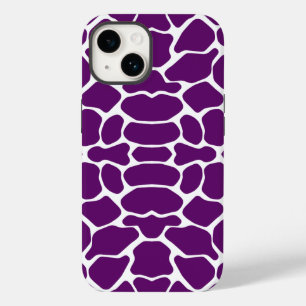Coque Pour iPhone 14 Africain Violet Safari Giraffe
