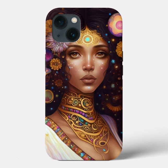 Coques Case-Mate iPhone African American Black Goddess Queen Imaginaire Ar (Verso)