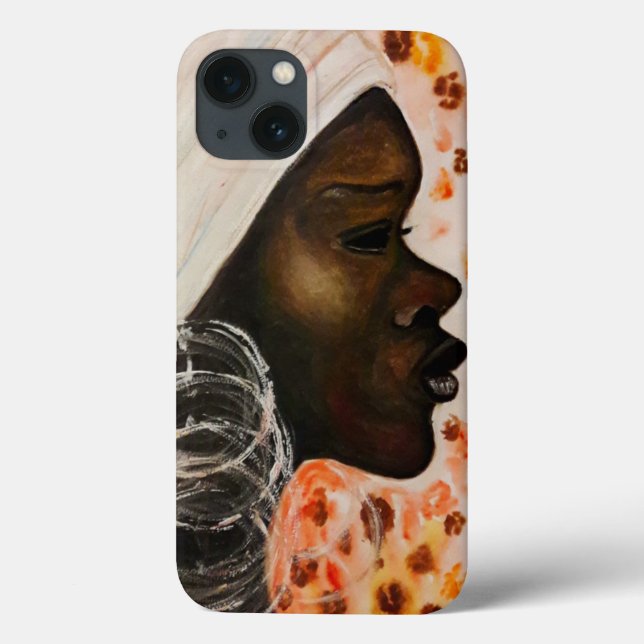 Coques Case-Mate iPhone African Beauty Girl - Aquarelle Peinture (Verso)