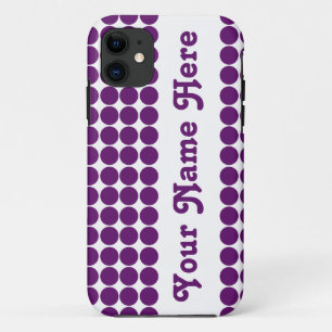 Coque Case-Mate iPhone African Violet Safari Dot avec nom