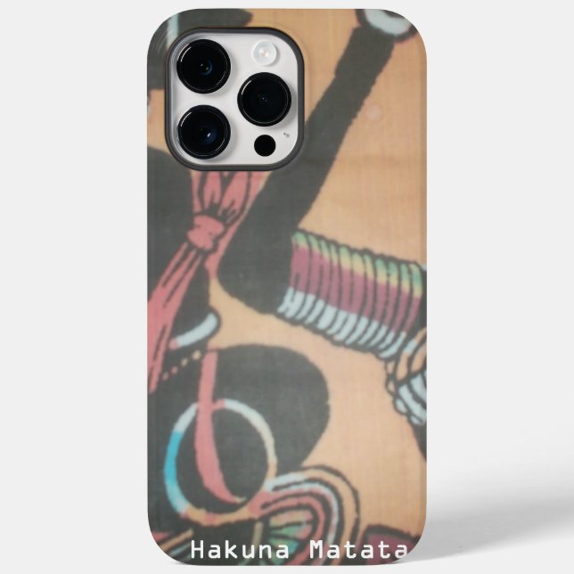 Coques Case-Mate iPhone Afrique Massai Hakuna Matata. (Verso)