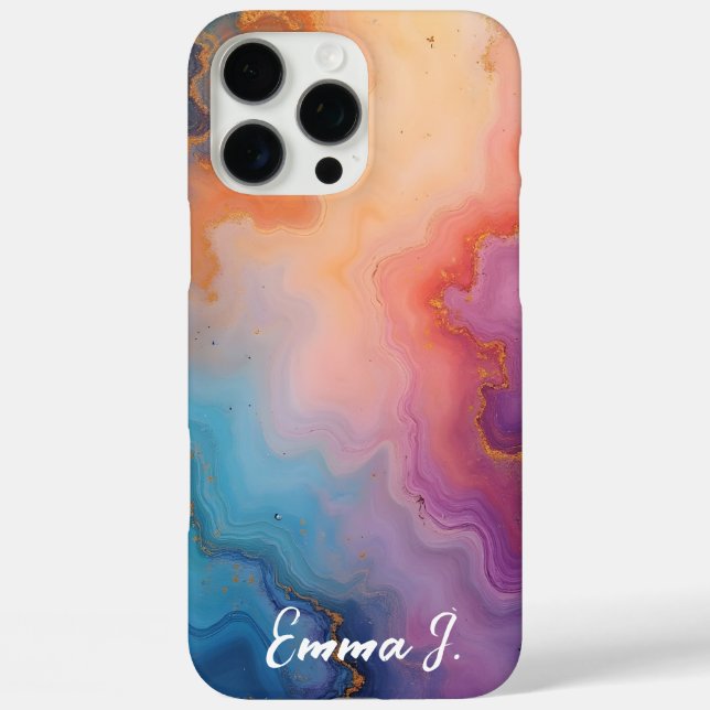 Coques Case-Mate iPhone Agate du feu de soleil (Verso)