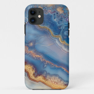 Case-Mate iPhone Case Agate en dentelle bleue