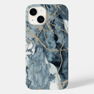 Coque Case-Mate iPhone Agate Marbre Inspiré Luxe Texture Bleu