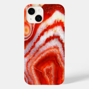 Coque Case-Mate iPhone Agate Orange Sanguine.