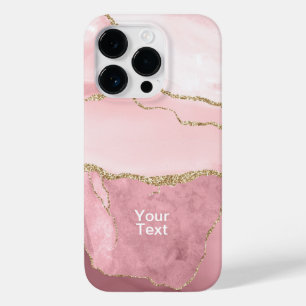 Coque Case-Mate iPhone Agate rose et or
