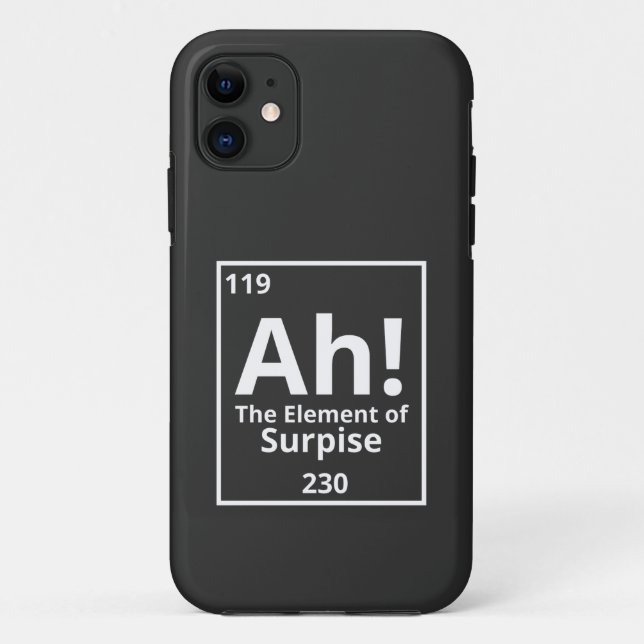 Coques Case-Mate iPhone ah l'élément surprenant drôle tableau périodique (Dos)