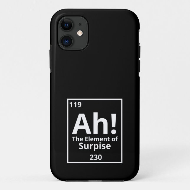 Coques Case-Mate iPhone ah l'élément surprenant drôle tableau périodique (Dos)