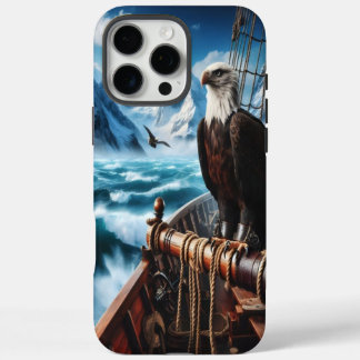 Coque iPhone 16 Pro Max Aigle à bord d'un navire dans l'Arctique