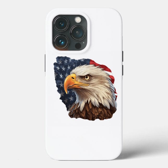 Coques Case-Mate iPhone Aigle à drapeau américain (Verso)