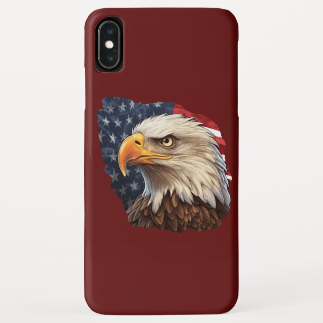 Coques Case-Mate iPhone Aigle à drapeau américain (Dos)