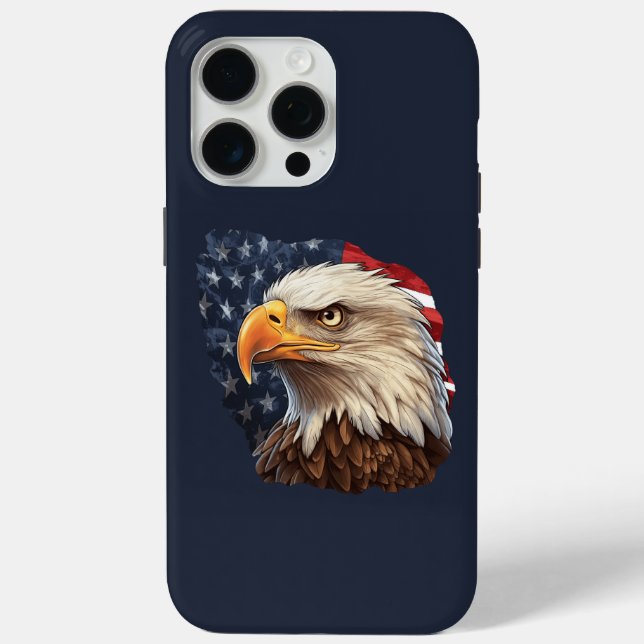 Coques Case-Mate iPhone Aigle américain drapeau américain (Verso)