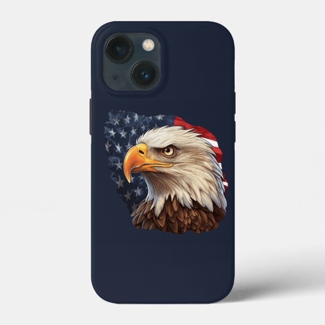 Coques Case-Mate iPhone Aigle américain drapeau américain (Verso)