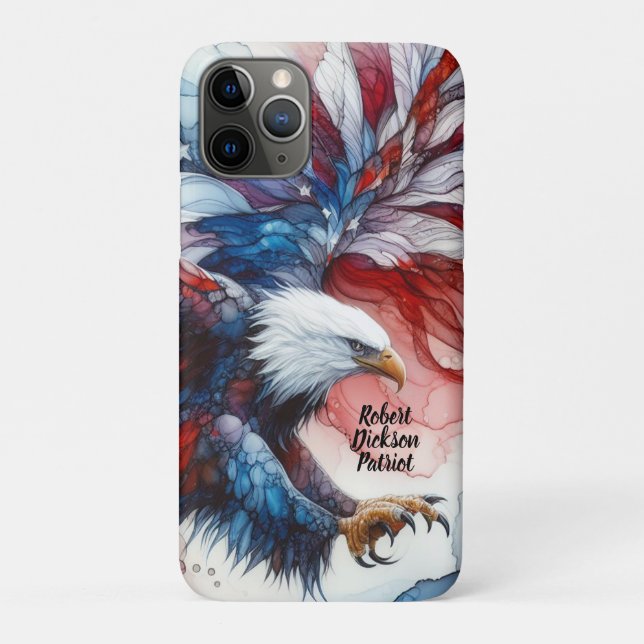 Coques Case-Mate iPhone Aigle américain patriotique (Dos)