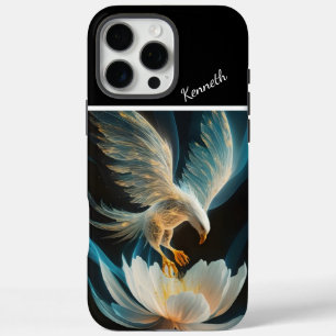 Coque iPhone 16 Pro Max Aigle descendant sur Lotus