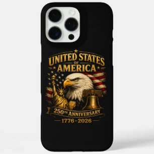 Coque iPhone 16 Pro Max Aigle du 250e anniversaire des États-Unis d'Amériq