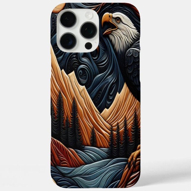 Coques Case-Mate iPhone Aigle en cuir Nature Design (Verso)