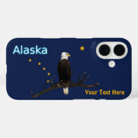 Aigle Et Drapeau De L'Alaska