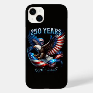 Coque Case-Mate iPhone Aigle et drapeau patriotiques 250 ans 1776-2026
