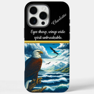 Coque iPhone 16 Pro Max Aigle majestueux contemplant les eaux tranquilles 