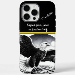 Coque iPhone 16 Pro Max Aigle majestueux survolant les vagues turbulentes 