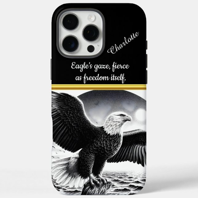 Coques Case-Mate iPhone Aigle majestueux survolant les vagues turbulentes  (Verso)